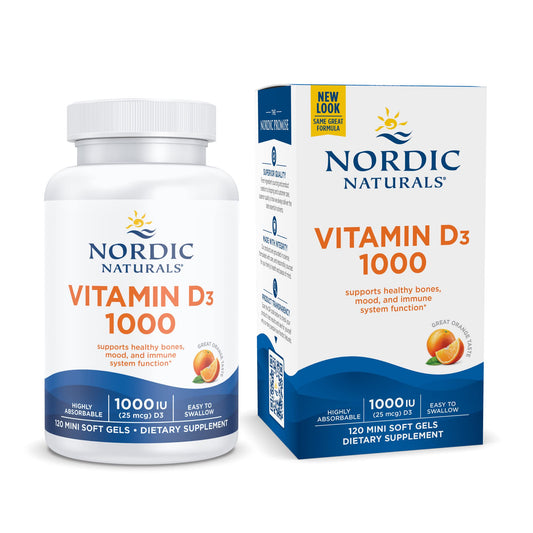 Nordic Naturals Vitamina D3 1000 IU sabor naranja 120 cápsulas