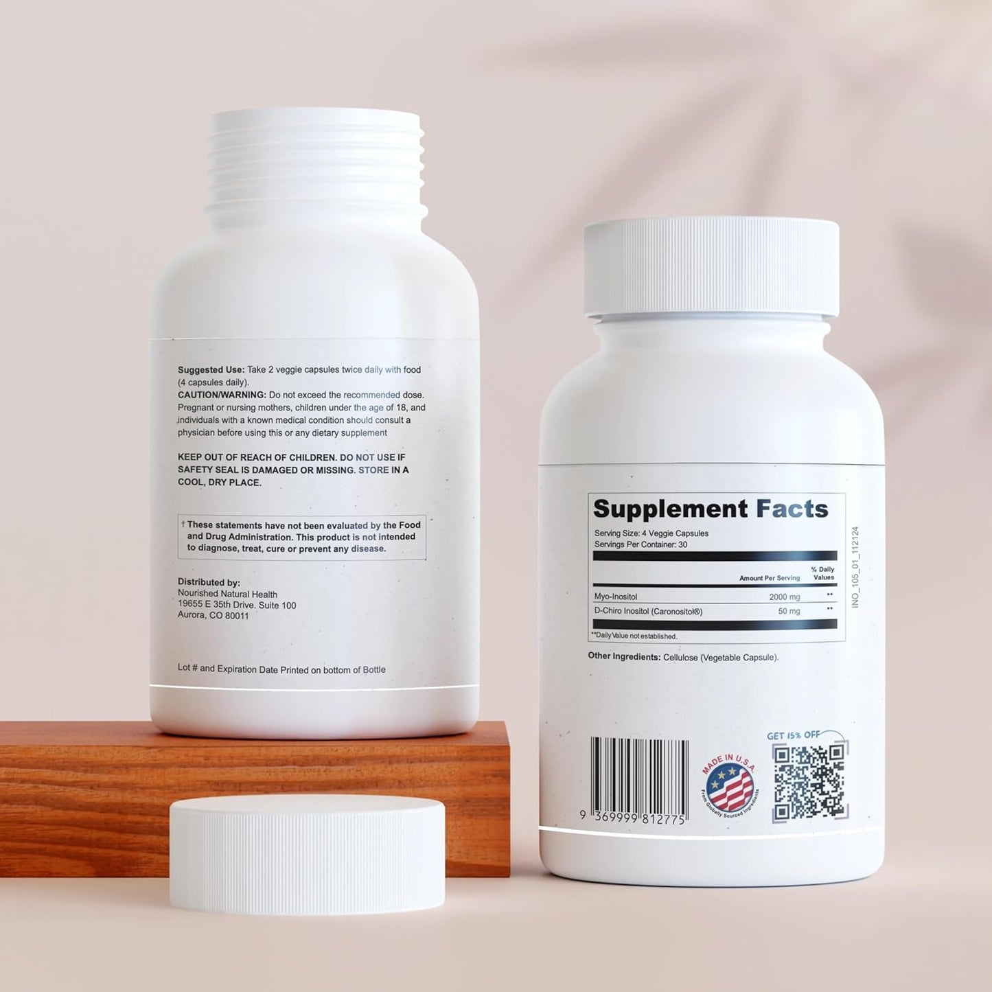 Nourished inositol saludable y natural para mujeres