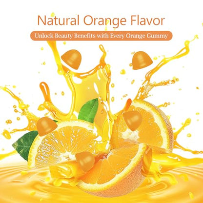 Novafun gomitas biotina saludables sabor naranja para adultos