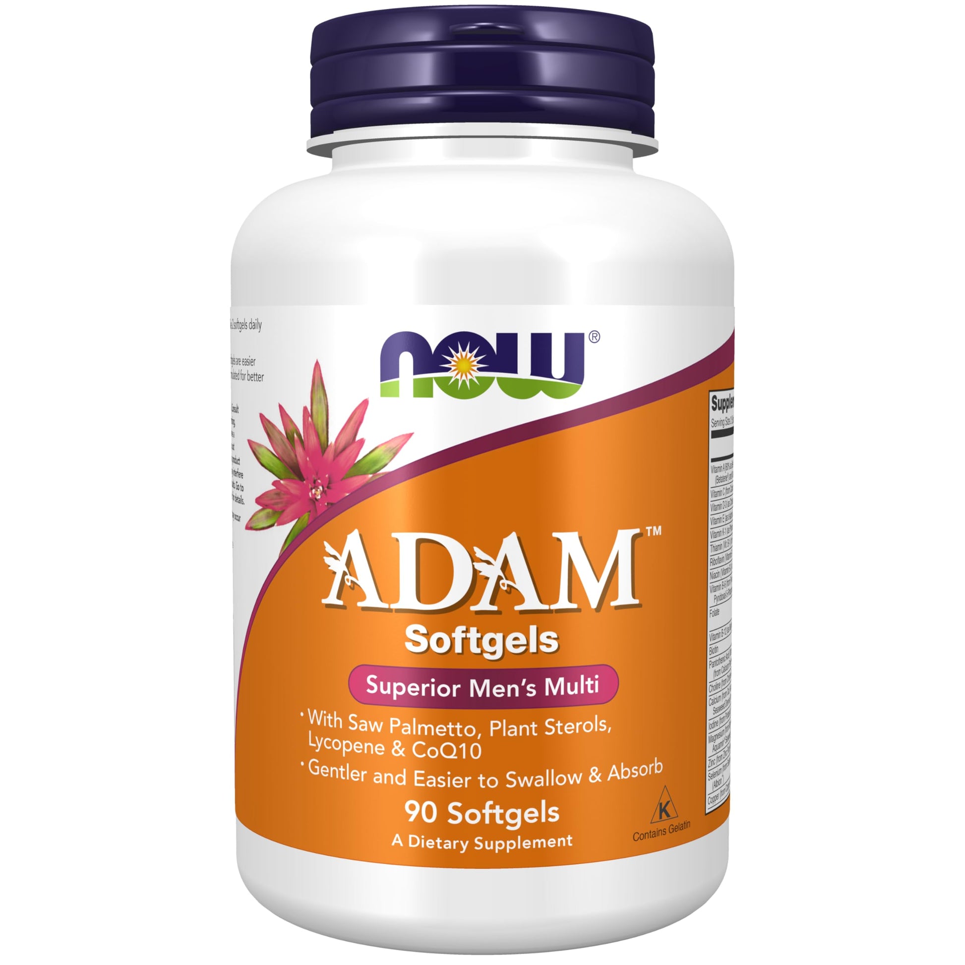 NOW Adam vitaminas múltiples para hombres 90 cápsulas blandas
