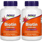 NOW Biotina 5000 mcg 120 cápsulas vegetales dos frascos