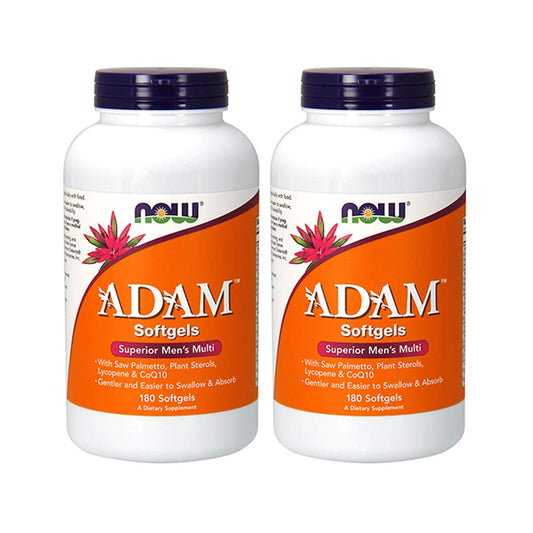 NOW Foods ADAM multivitamina para hombres, 180 cápsulas blandas