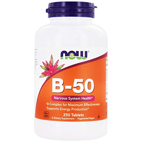 NOW Foods B-50 suplemento complejo b 250 tabletas