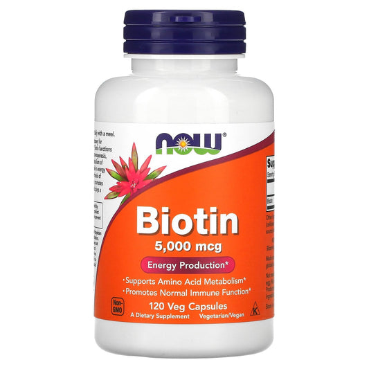 Now Foods Biotina 5 mg cápsulas vegetarianas 120 unidades