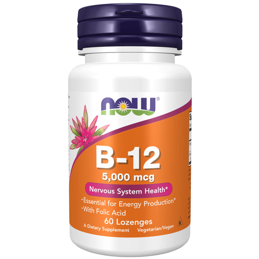 NOW Foods suplemento de Vitamina B-12 5000mcg