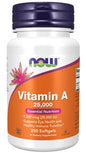 Now Foods Vitamina A cápsulas blandas 25000 UI aceite hígado pescado