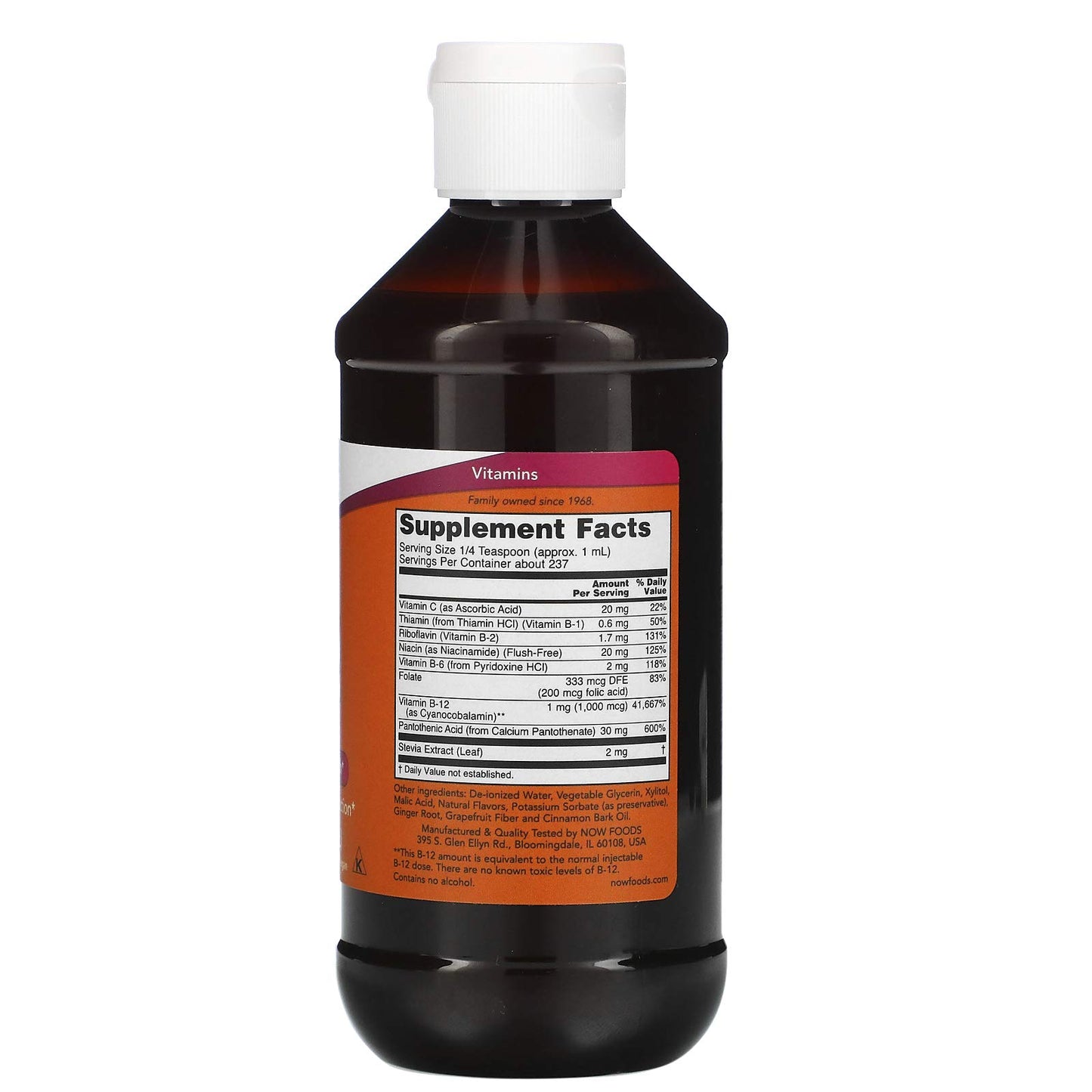 Now Foods vitamina B12 apoyo energía sistema nervioso