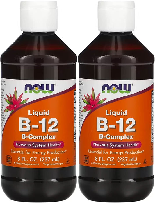 Now Foods vitamina B-12 líquida 8oz suplemento vegano