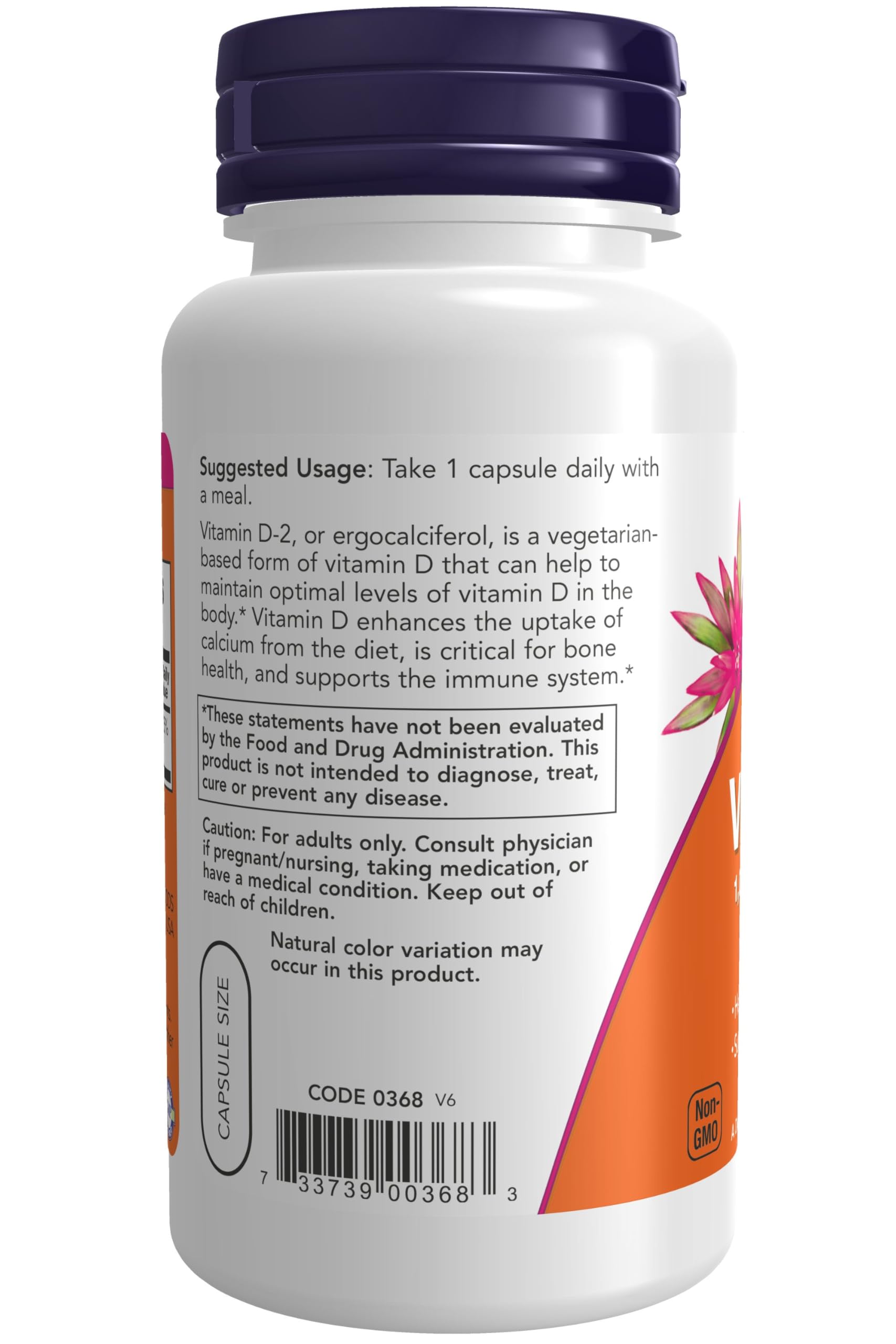 Now Foods Vitamina D 1000 UI cápsulas vegetales
