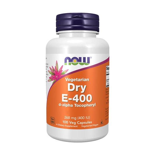 NOW FOODS Vitamina E-400 DA 100 cápsulas vegetales frasco