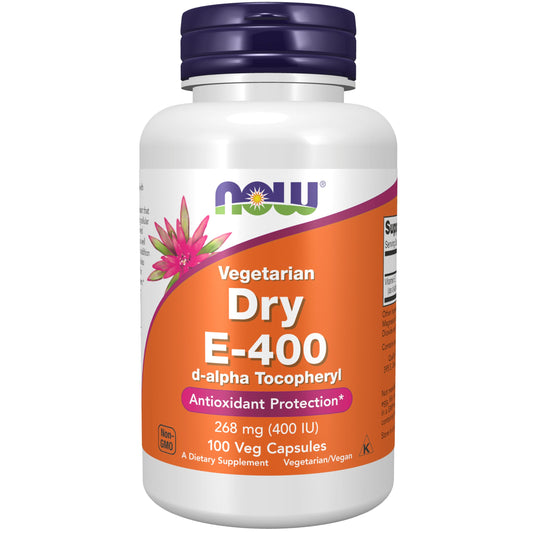 NOW Foods vitamina e 400 ui 100 cápsulas vegetarianas
