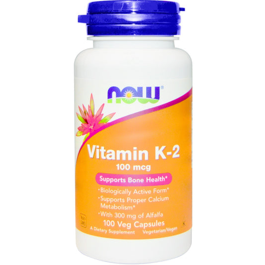 NOW Foods vitamina k-2 100 mcg paquete de 2