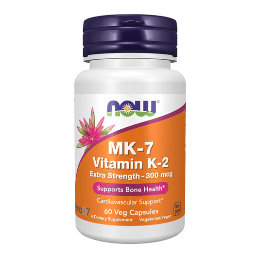 NOW Foods Vitamina K2 MK-7 300 mcg cápsulas vegetales