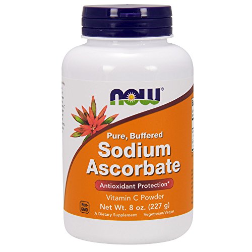 Now Supplements polvo ascorbato de sodio vitamina C paquete doble