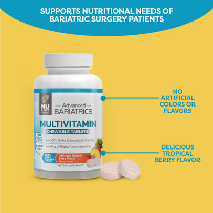 NU LIFE multivitaminas sin colores artificiales