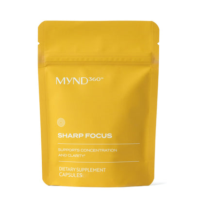 Nu Skin MYND360 Sharp Focus suplemento foco memoria 60 cápsulas