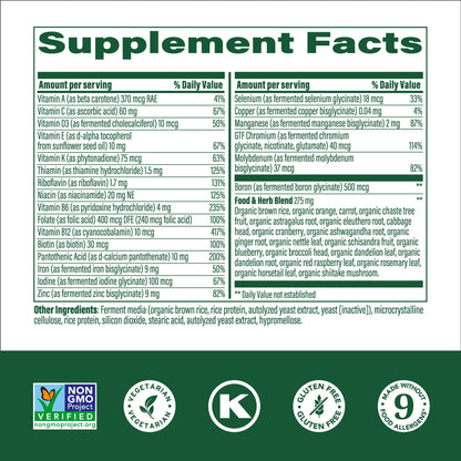 Nueva botella multivitaminas MegaFood mujeres