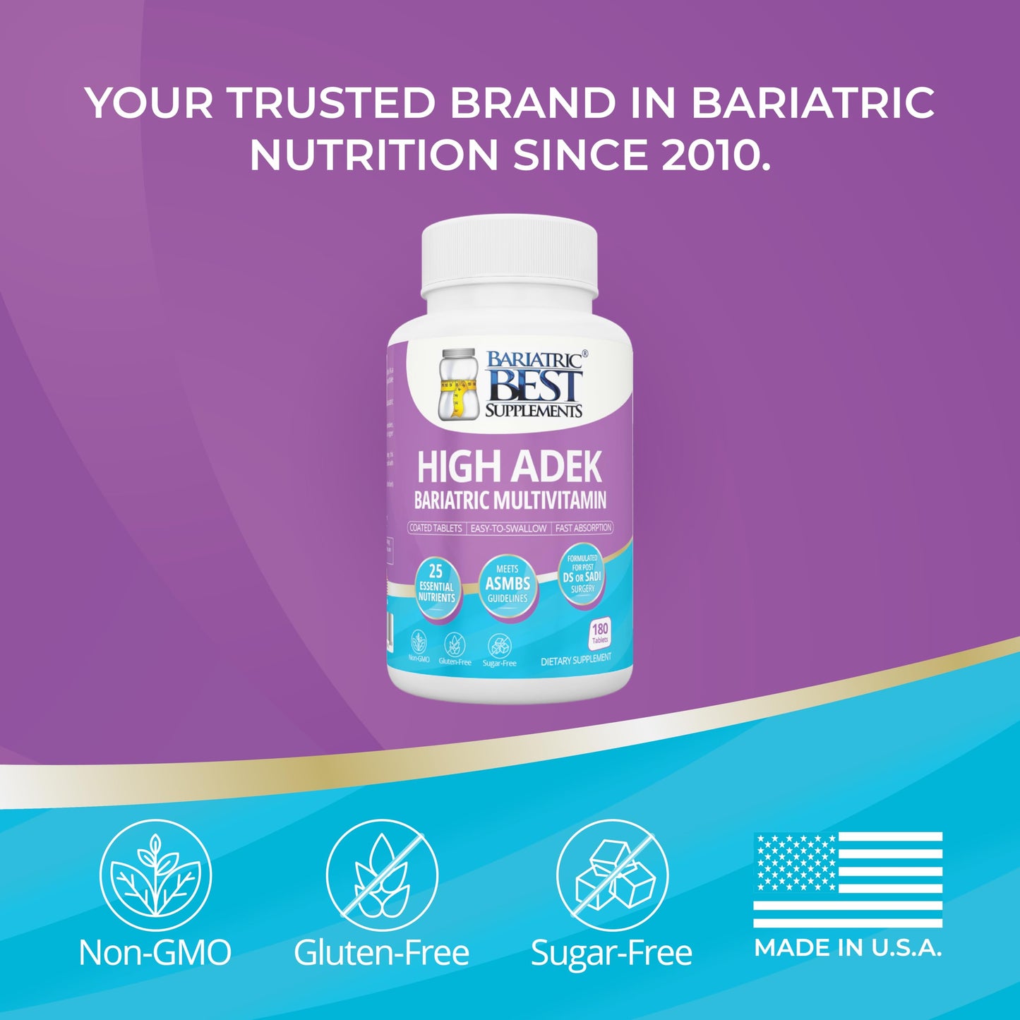nuevas tabletas del multivitamínico bariátrico high adek