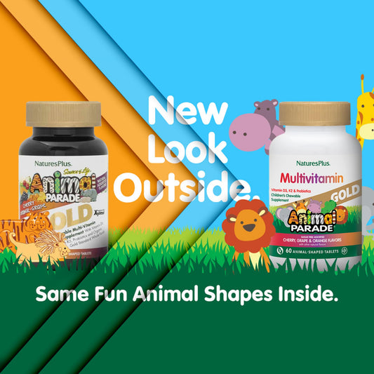 Nuevo diseño multivitamínico Animal Parade niños sabor natural