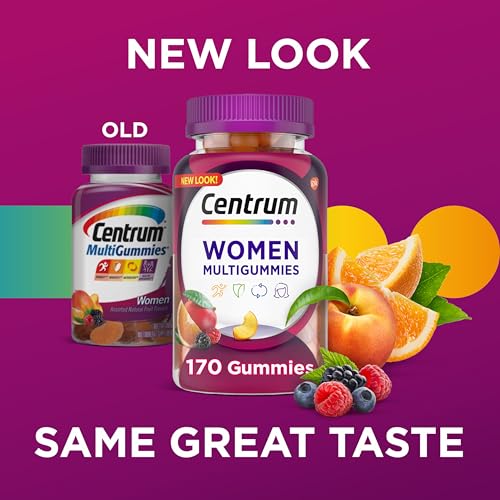 Comparación diseño nuevo y viejo de Centrum MultiGummies