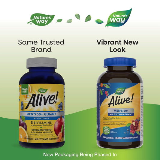 Nuevos envases de multivitaminas Nature's Way Alive!.