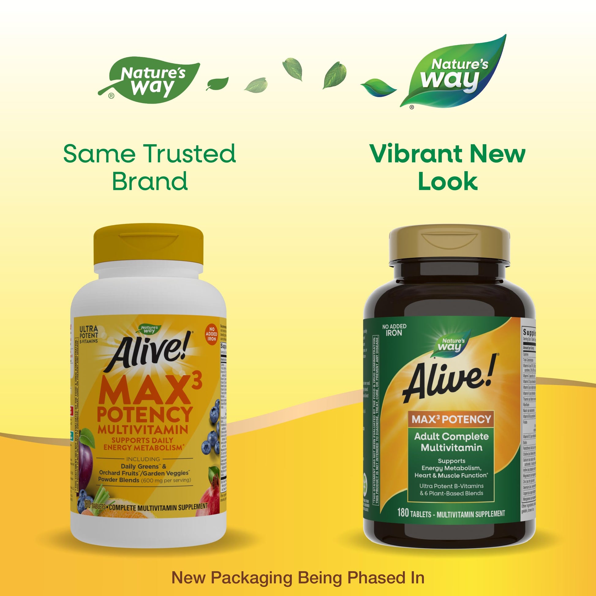 Nuevas versiones de envase de Nature's Way Alive!