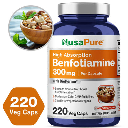 Envase NusaPure Benfotiamina vista superior