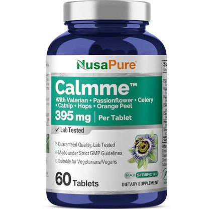 Frasco NusaPure Calmme con valeriana y pasiflora