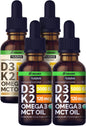 Botella NUSAVA gotas líquidas vitamina D3 K2 sin sabor