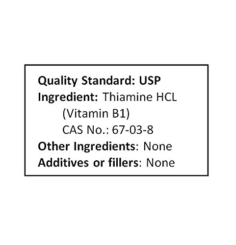 NuSci Tiamina HCL polvo ingrediente puro