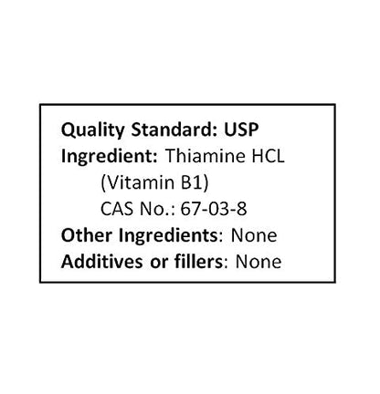 NuSci Tiamina HCL polvo ingrediente puro