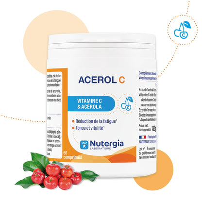 Nutergia ACEROL C 60 tabletas empaque