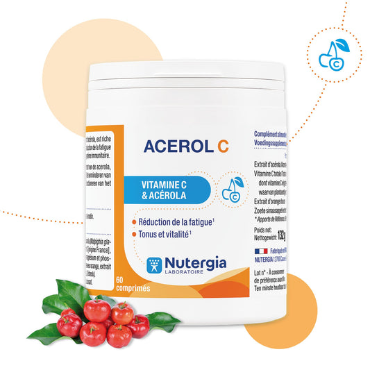 Nutergia ACEROL C 60 tabletas empaque