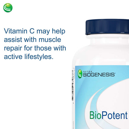 Nutra BioGenesis BioPotent C suplemento con vitamina C y bioflavonoides limón