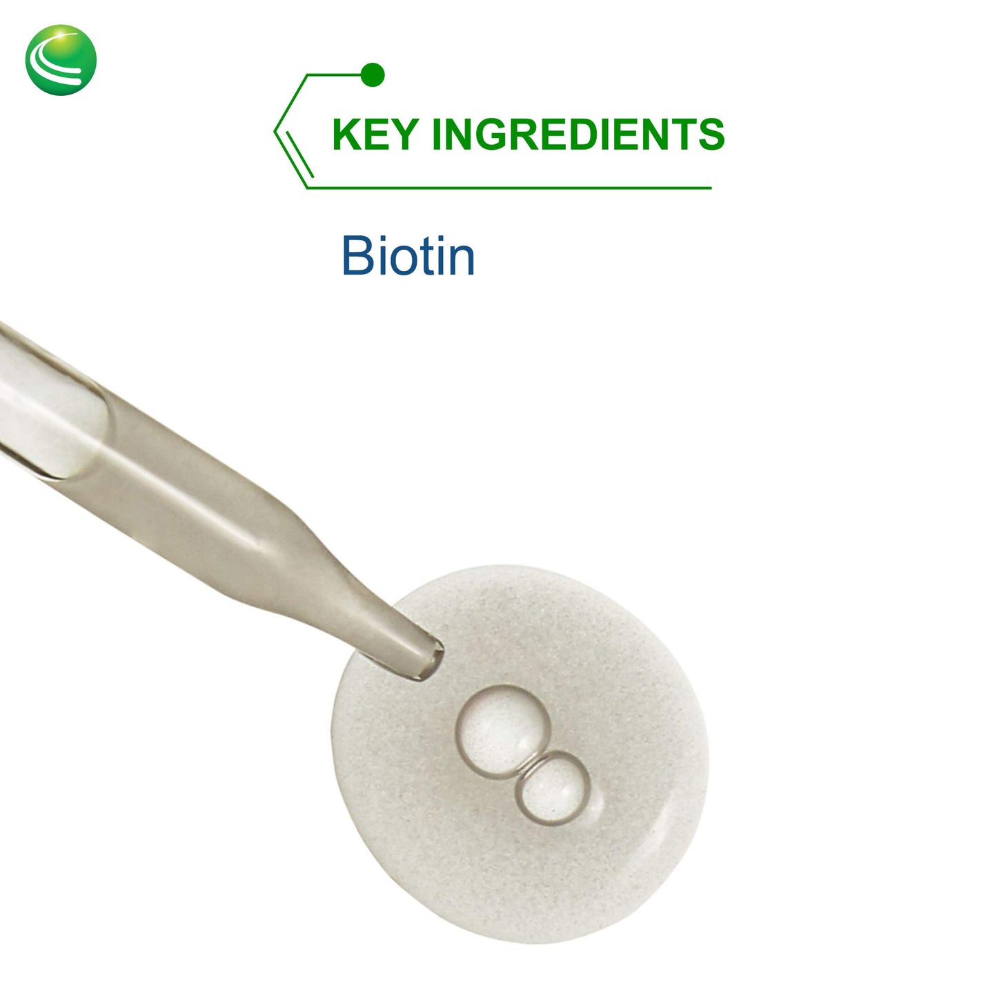 Etiqueta Nutra BioGenesis Biotina 5000 cuidado piel cabello
