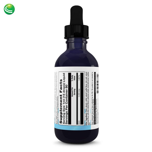 Frasco Nutra BioGenesis Biotina 5000 sabor vainilla y menta