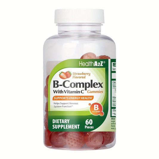 NutraA2Z complejo B con vitamina C gomitas paquete