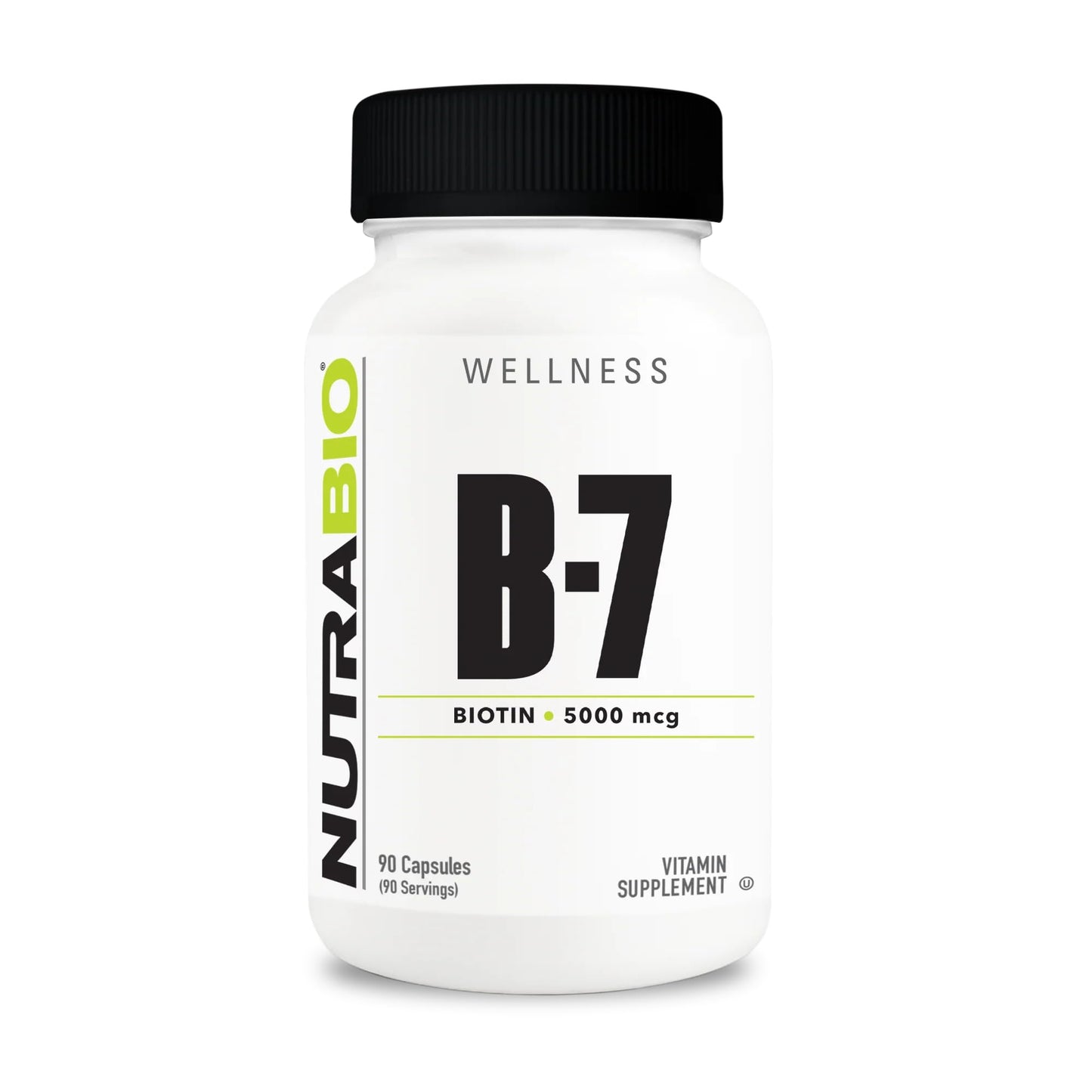 NutraBio biotina 5000mcg suplemento belleza cabello piel