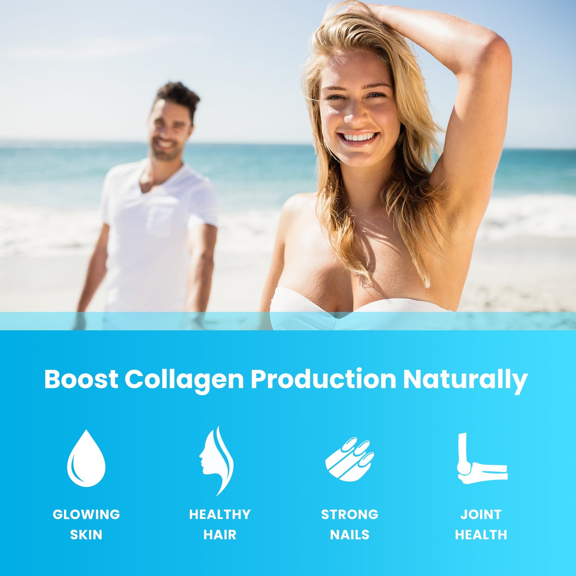 NutraChamps biotina colágeno paquete salud cabello