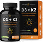 NutraChamps D3 K2 MK7 suplemento para corazón y huesos frasco