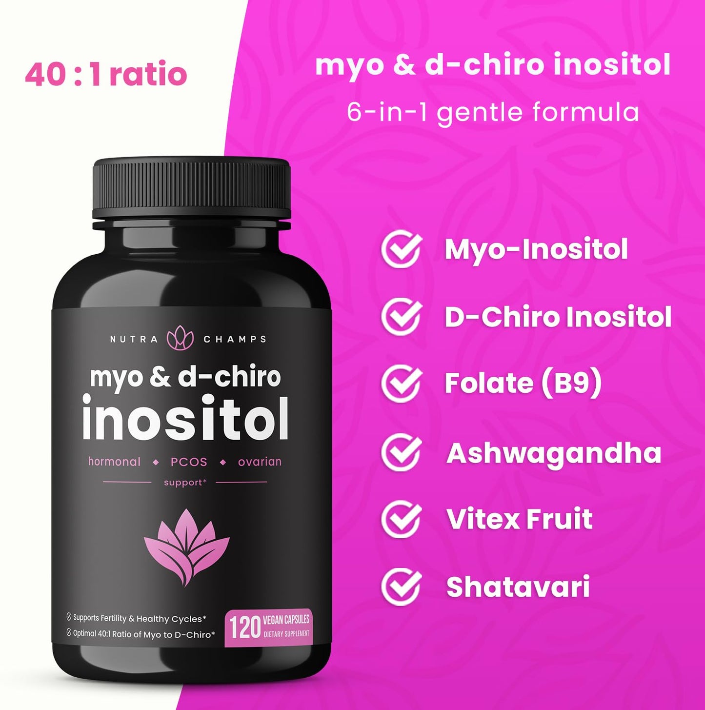 NutraChamps fórmula sin gluten soya ni lácteos para mujeres