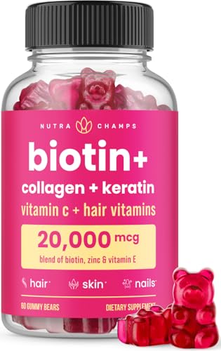 NutraChamps gomitas biotina colágeno sabor baya
