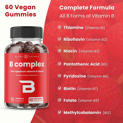 NutraChamps gomitas completas de biotina y complejo B
