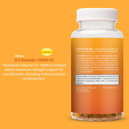 Nutradora vitamina d3 suplemento alta potencia beneficios