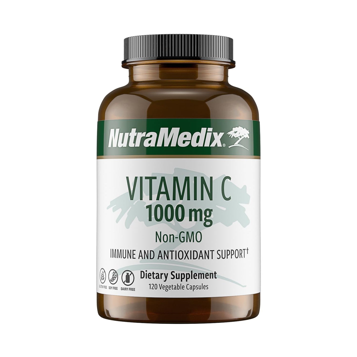 NutraMedix Vitamina C 1000mg suplemento antioxidante 120 cápsulas vegetales