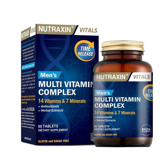 Nutraxin multivitamínico para hombres frasco de 60 tabletas