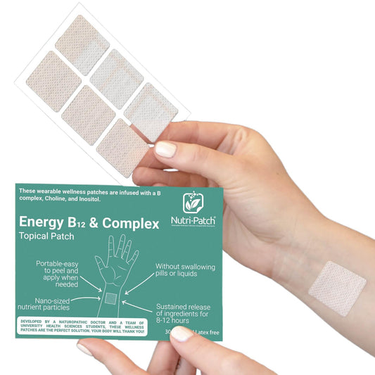 Paquete de parches Nutri-Patch energía B12 y complejo B