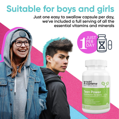 Nutri Supreme vitaminas para adolescentes, mejora la salud cognitiva