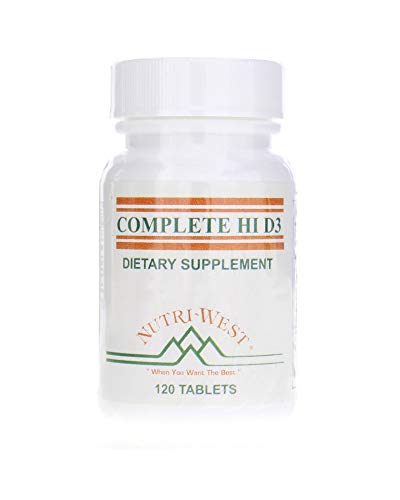 Nutri-West Hi D3 suplemento vitamina D3 5000 IU 120 tabletas