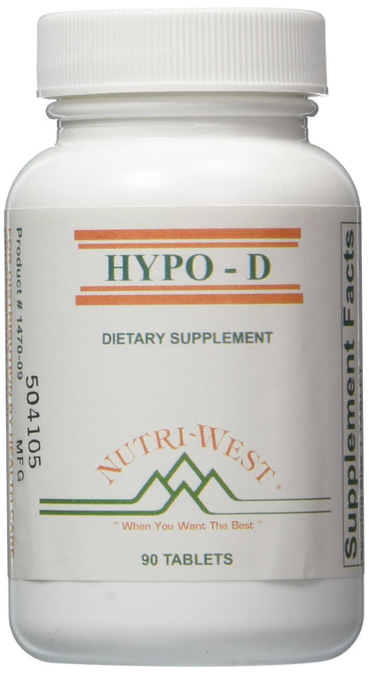 Nutri-West Hypo-D suplemento vitamina D cápsulas blancas